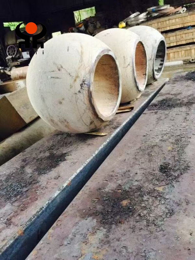 Titanium ball valve spool forgin...